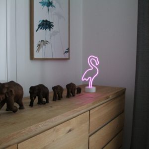 Happy Lamp Neonlampe Flamingo pink