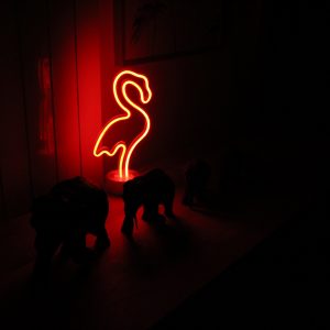 Happy Lamp Neonlampe Flamingo rot