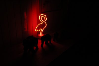 Happy Lamp Neonlampe Flamingo rot