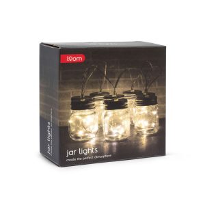 LED Lichterkette "Jar String Lights" (8 Gläser)